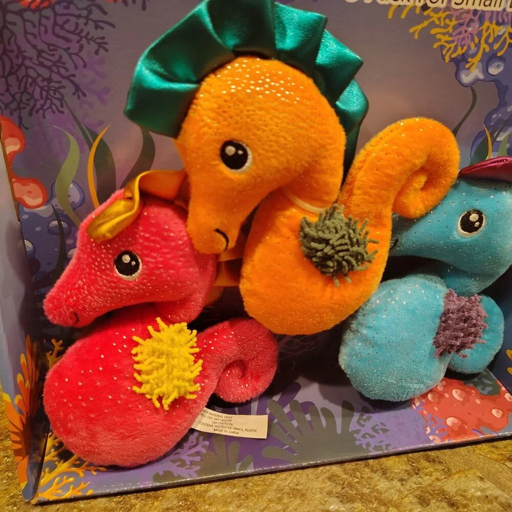 Think Dog Sea Swimmers Dog Toy 3 Pack For Small Dogs NIB NWT